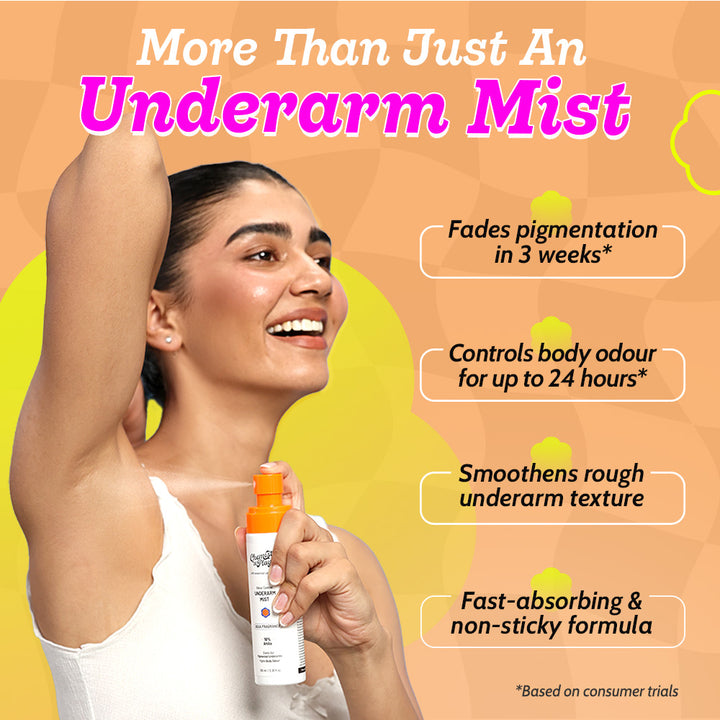 Exfoliating Underarm Mist for Pigmentation & Odour Control - 100 ml