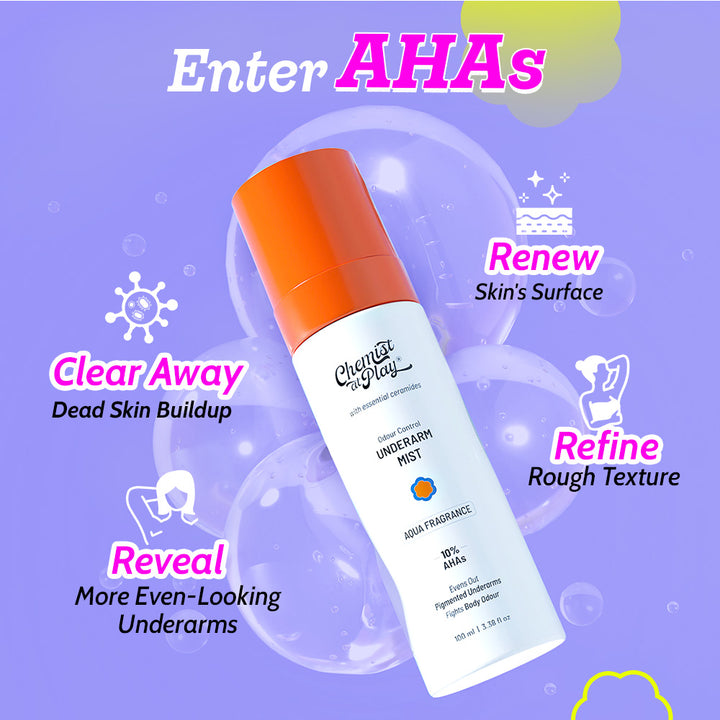 Exfoliating Underarm Mist for Pigmentation & Odour Control - 100 ml