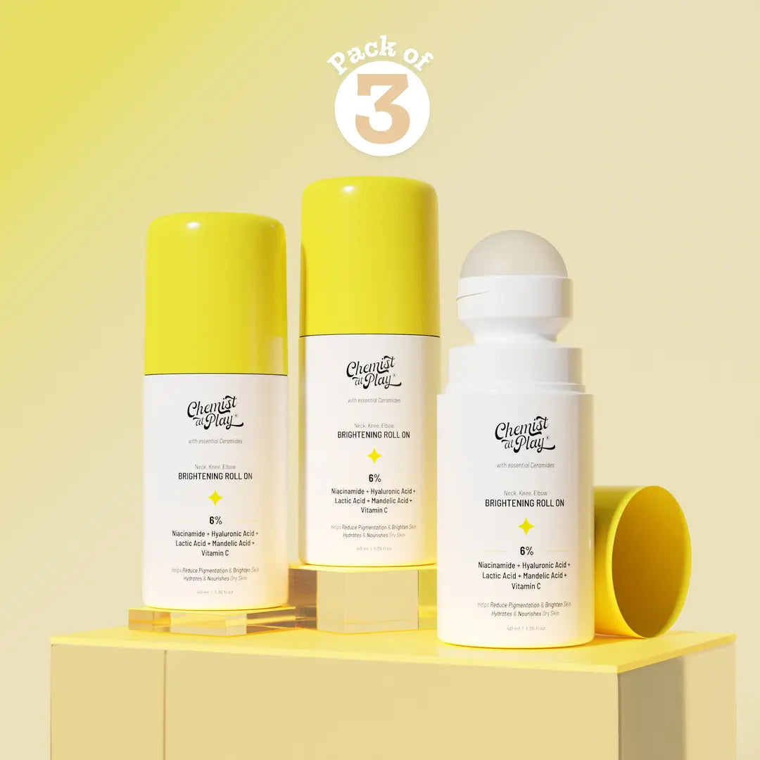 Neck, Knee & Elbow Brightening Roll On - 40 ml | Pack of 3