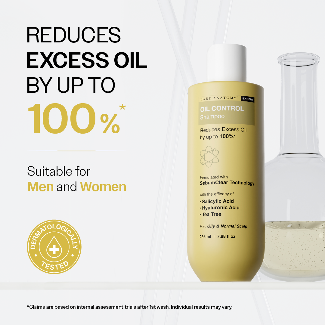 Oil Control Shampoo with Salicylic Acid, Hyaluronic Acid, & Tea Tree
