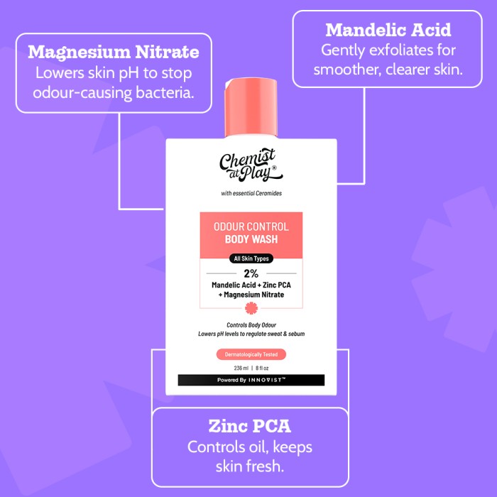 Odour Control Body Wash for Long Lasting Freshness - 236ml