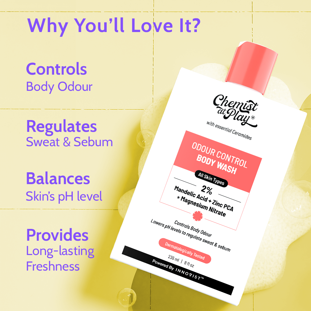 Odour Control Body Wash for Long Lasting Freshness - 236ml