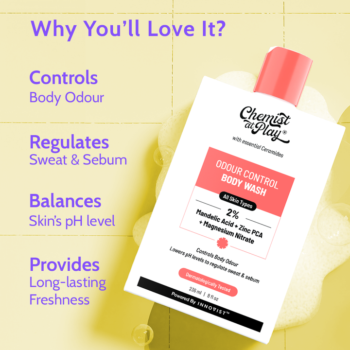 Odour Control Body Wash for Long Lasting Freshness - 236ml