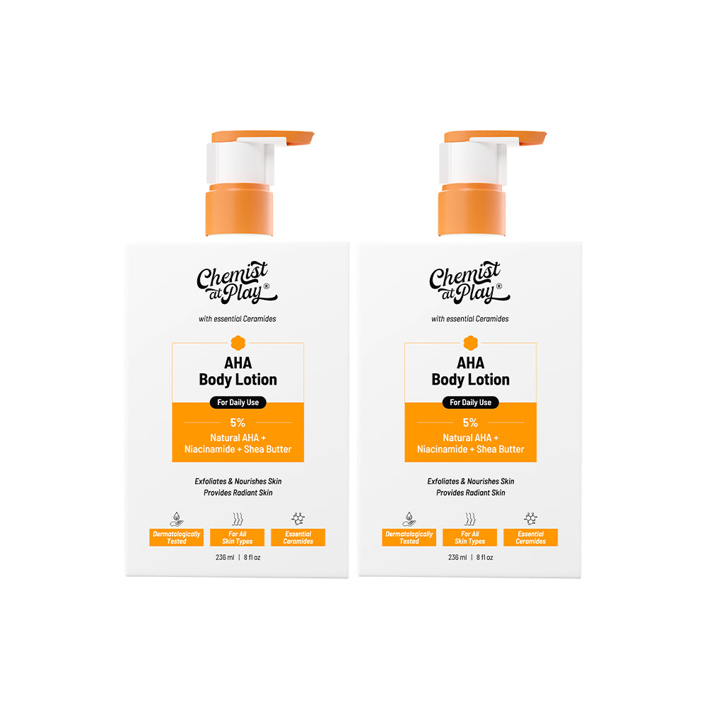 AHA Body Lotion with Niacinamide & Shea Butter | Pack of 2