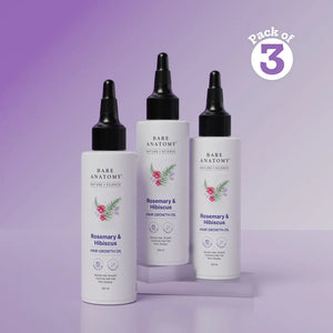 Rosemary & Hibiscus Hair Growth Oil - 100 ml | Pack of 3