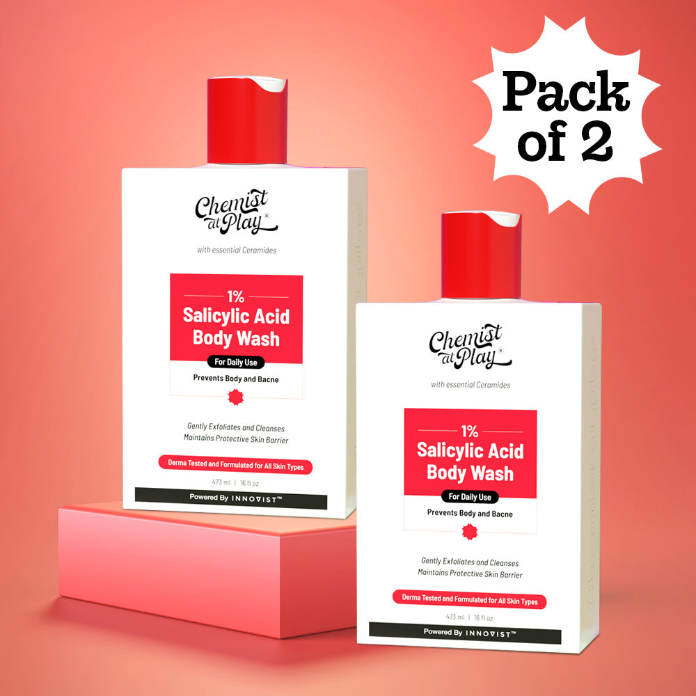 1% Salicylic Acid Body Wash for Acne Control - 236 ml | Pack of 2