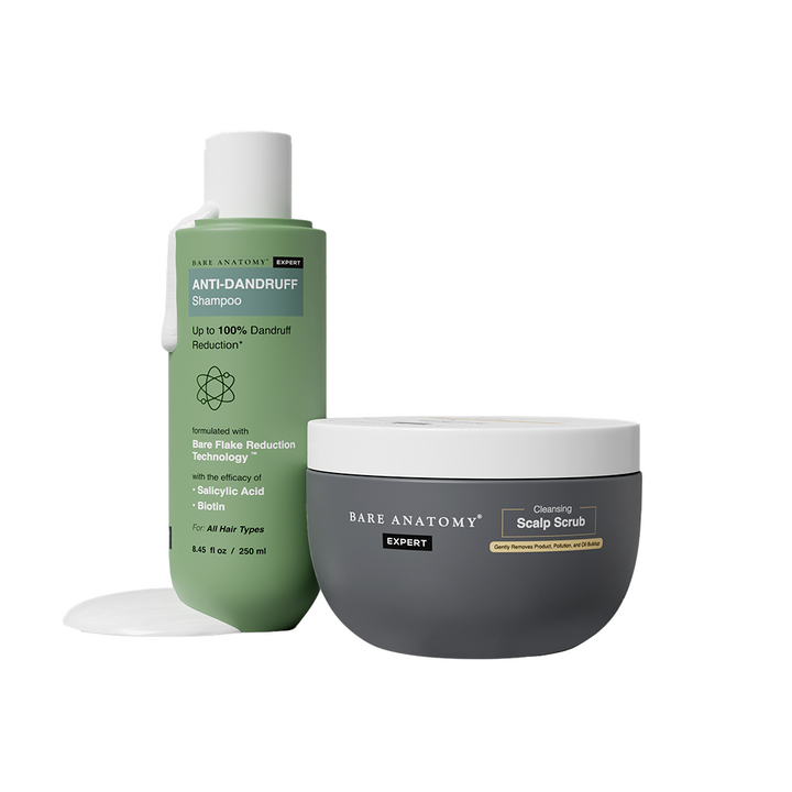 Scalp Exfoliating Scrub and Anti-Dandruff Shampoo