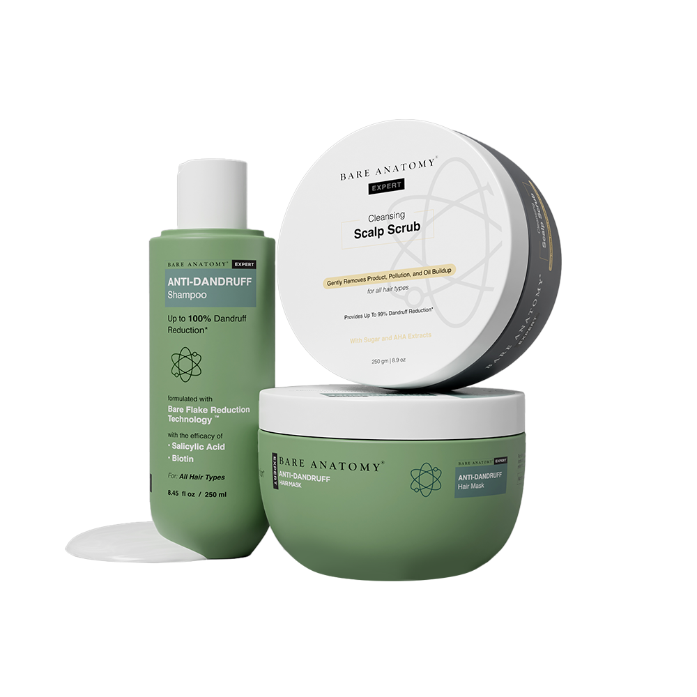 Scalp Exfoliating Scrub, Anti-Dandruff Shampoo & Mask