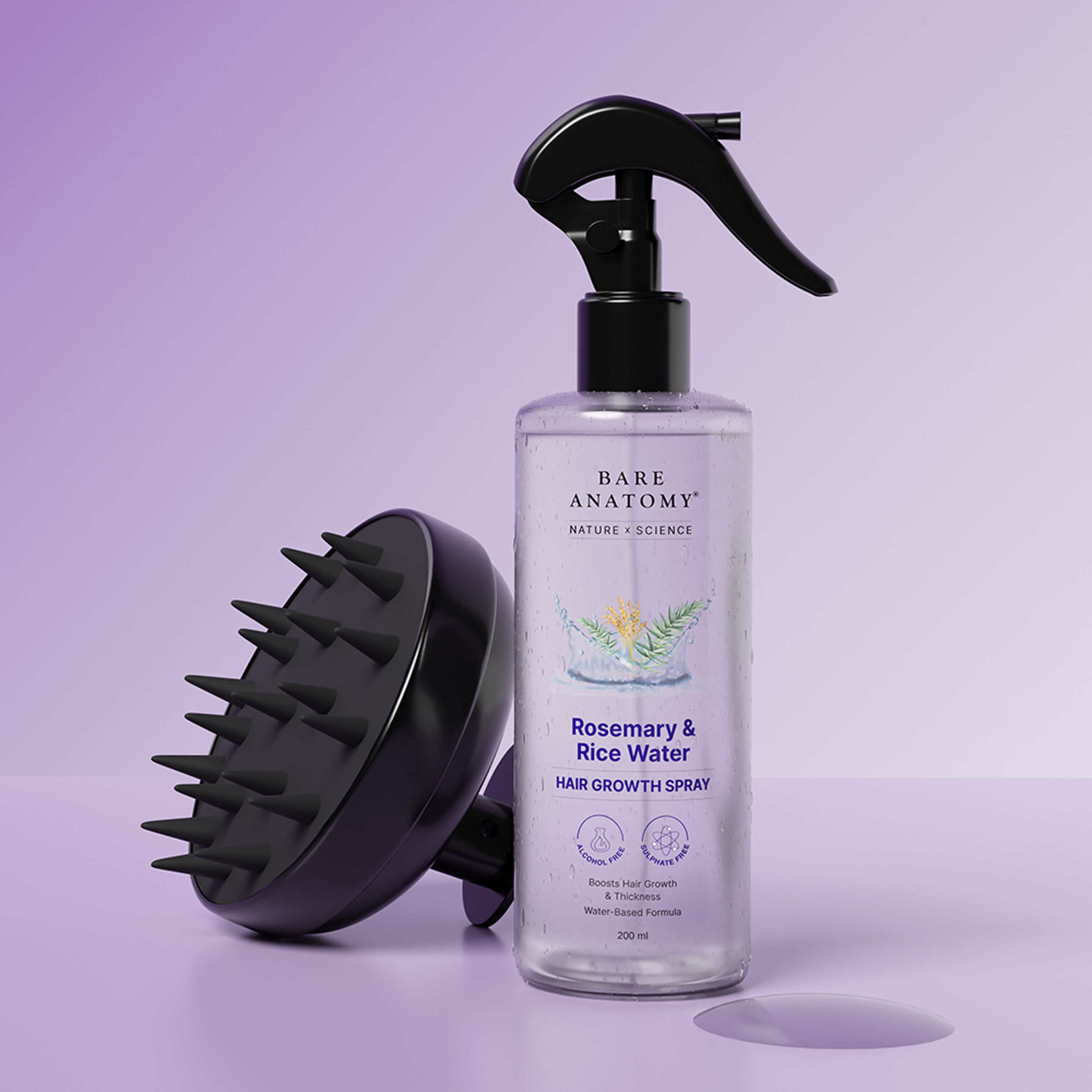 Rosemary Water Spray & Scalp Massager Hair Growth Combo