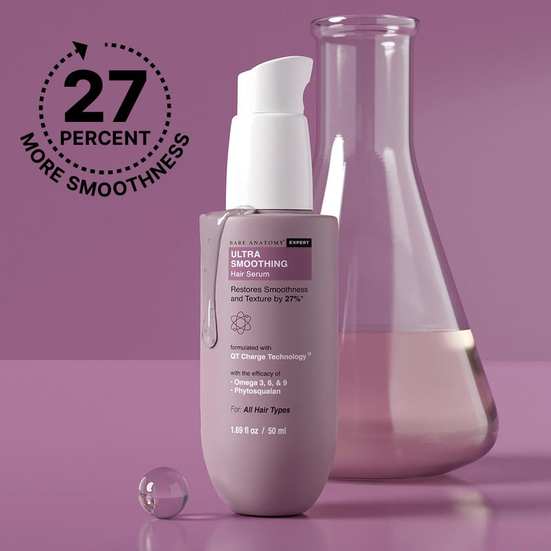 Buy Bare Anatomy Ultra Smoothing Hair Serum For Dry & Frizzy Hair, Restores Smoothness & Texture, Powered By Carbohydrate Complex &  Niacinamide, For Women & Men
