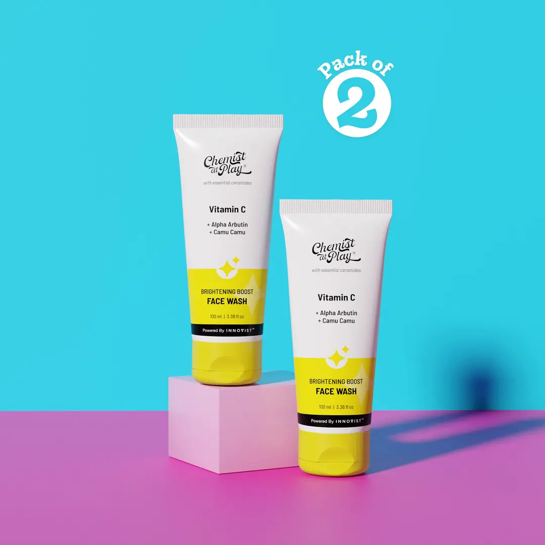 Vitamin C Brightening Boost Face Wash - 100 ml | Pack of 2