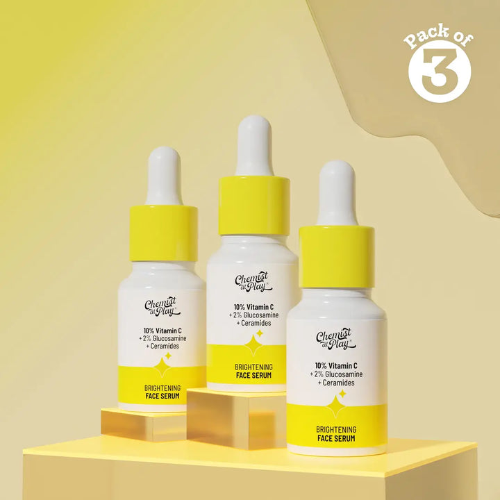 10% Vitamin C Serum for Glowing & Bright Skin - 10 ml | Pack of 3