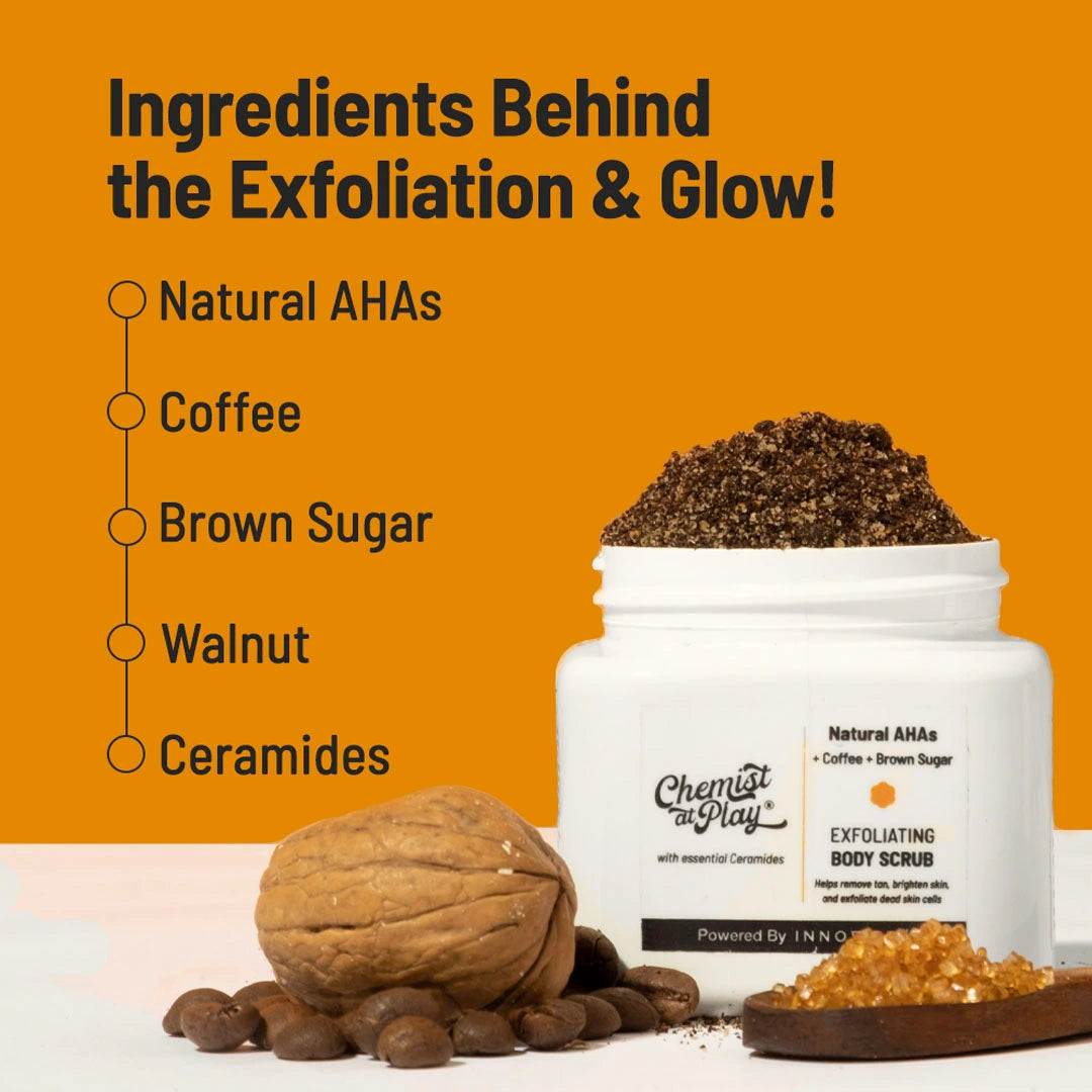 Body Exfoliate Scrub for De-Tan, Clogged Pores - Chemist At Play – Innovist