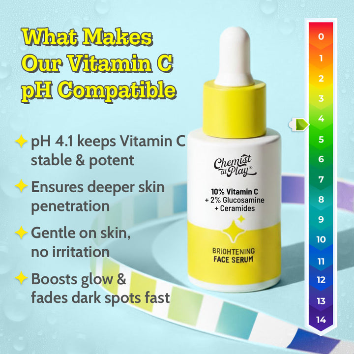 10% Vitamin C Face Serum for Glowing & Bright Skin - 10ml