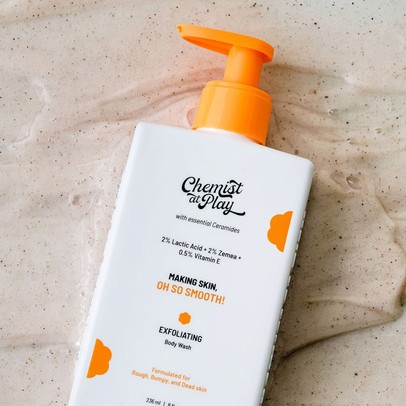 Exfoliating Body Wash + Invisible Body Sunscreen by Chemist at Play