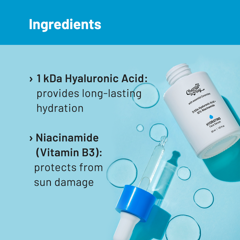 Ingredients for Hydrating Face Serum