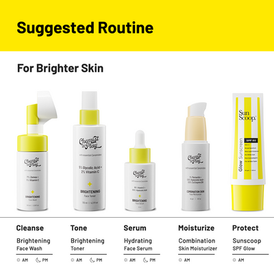 Suggested Routine for Brightening Face Serum