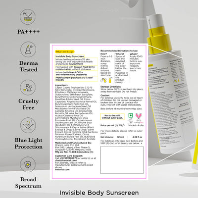Invisible Body Sunscreen + Invisible Face Sunscreen by Sunscoop